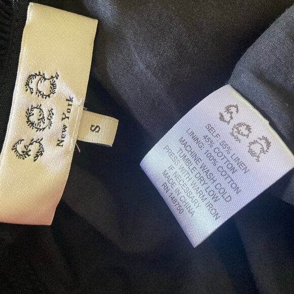 SEA New York Lee Linen Cotton Flutter Sleeve Tiered Tunic Eyelet Dress - Picture 12 of 12